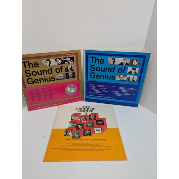 The Sound Of Genius Volume 1,2,3 Columbia Record Club Columbia Masterworks - Picture 1 of 10